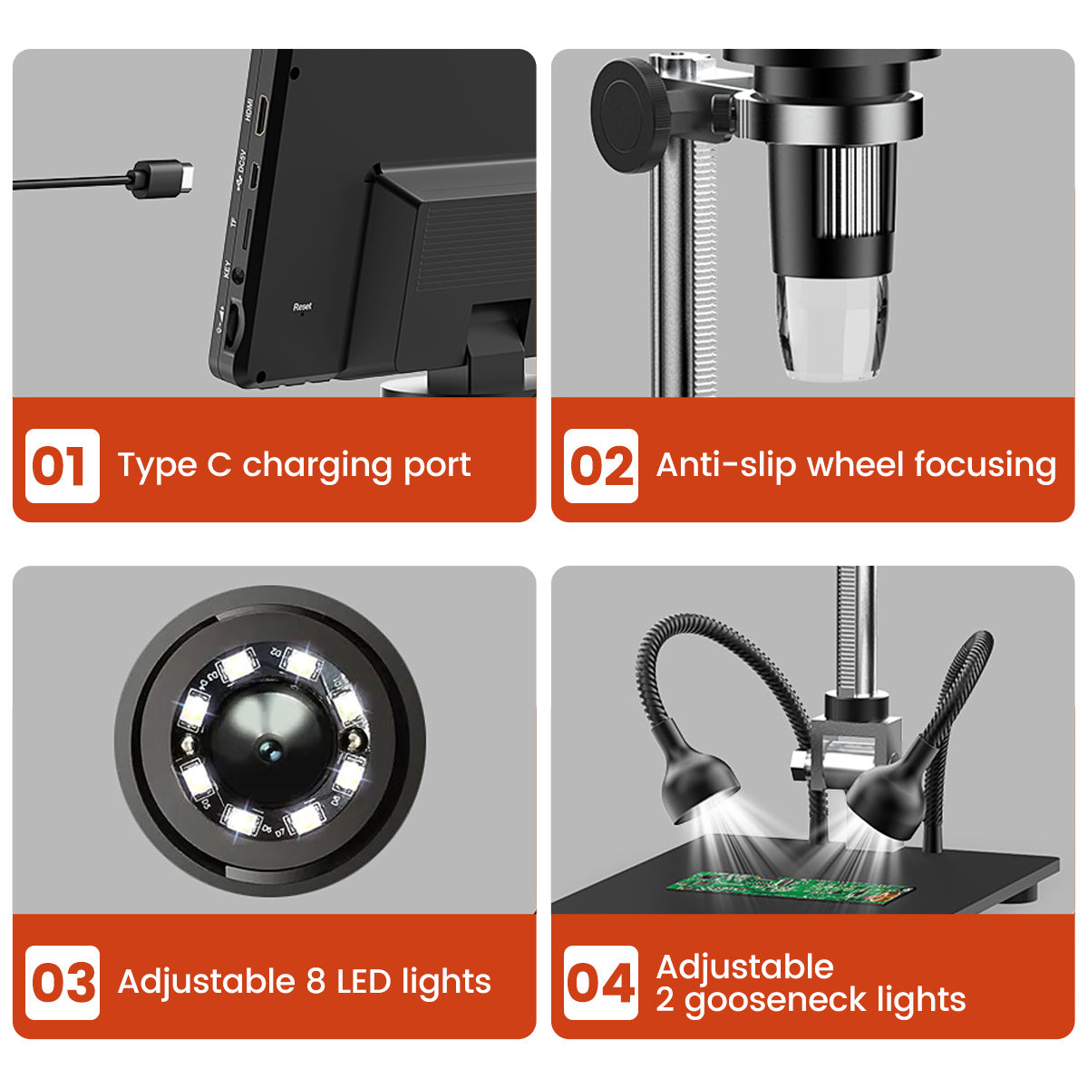 DM9 7" Screen Digital Microscope