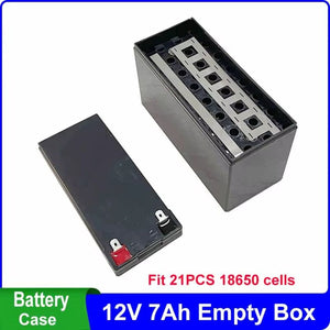 12V 7Ah Battery Case Kit – 3S 25A BMS Included
