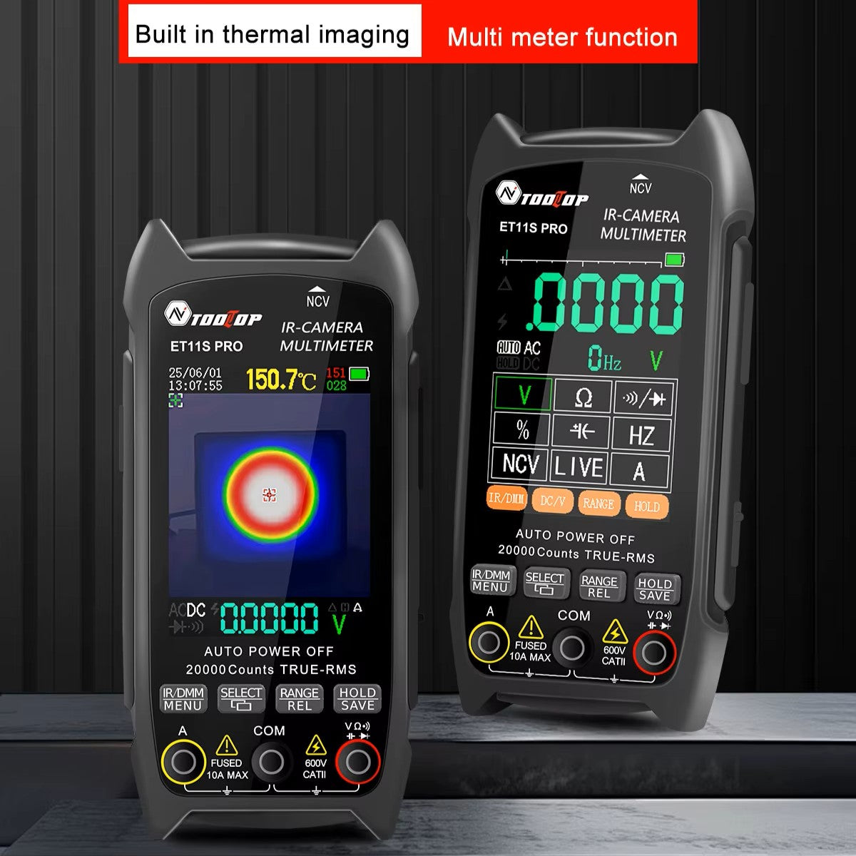 TOOLTOP ET11S PRO Infrared Thermal Camera Multimeter