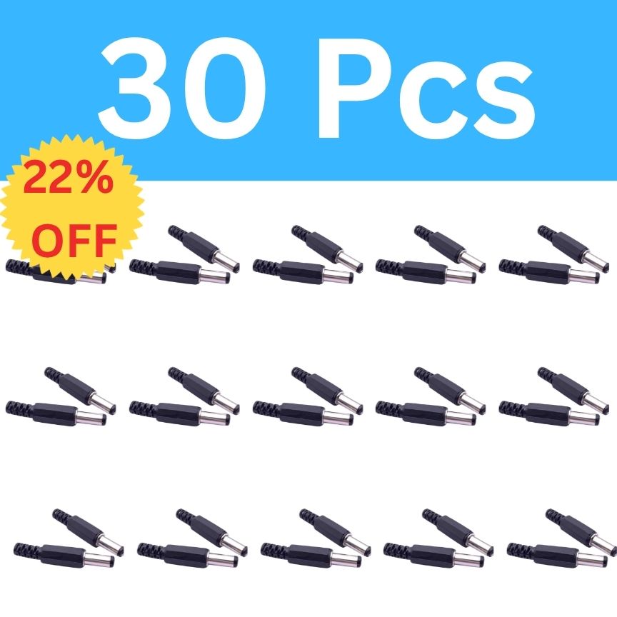 Male Jack DC Power Plug 10PCS / 30PCS /55PCS