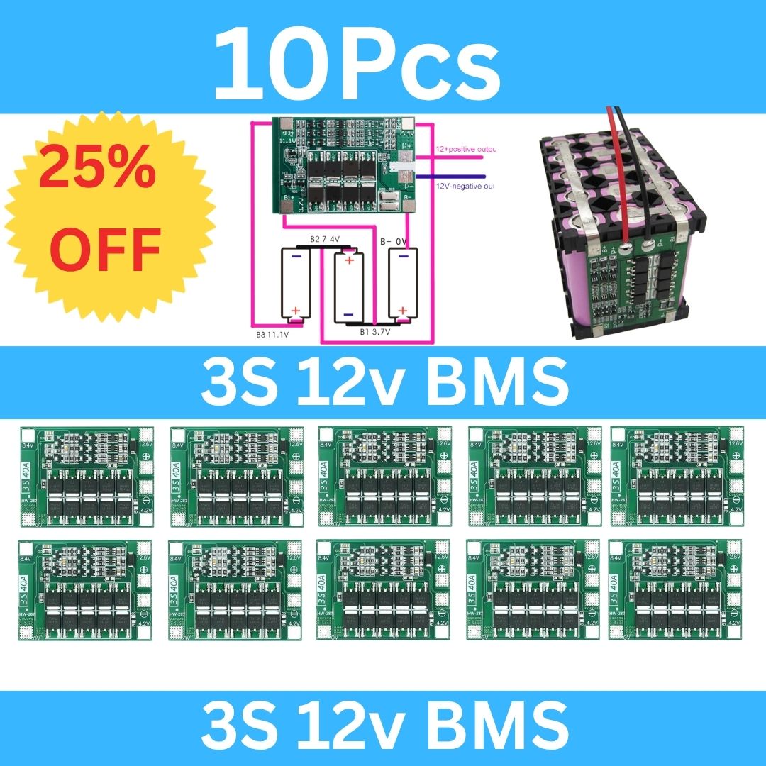 3S 40A BMS ā Lithium Battery Protection Board