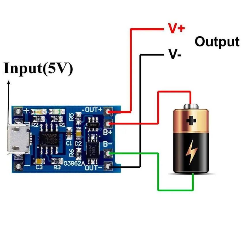 TP4056 Type-C USB 5V 1A Lithium Battery Charging Module