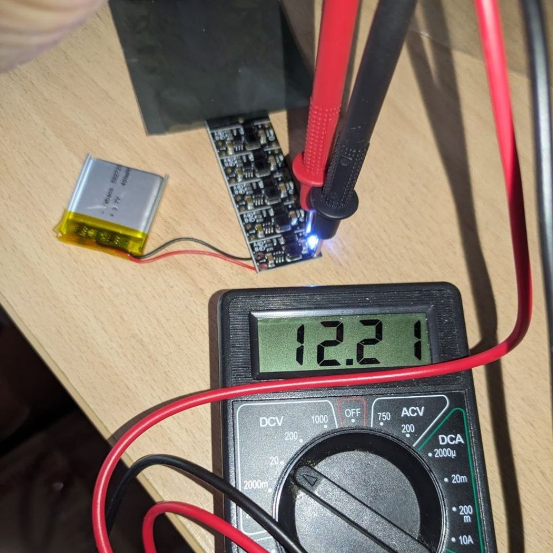DC Booster from 3.7 battery to 5v/8v/9v/12v