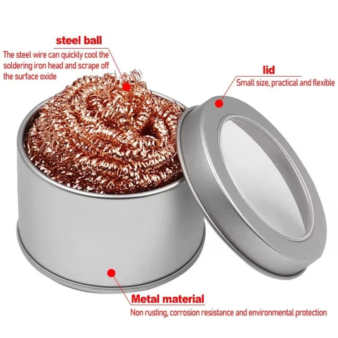 Soldering iron tip cleaner