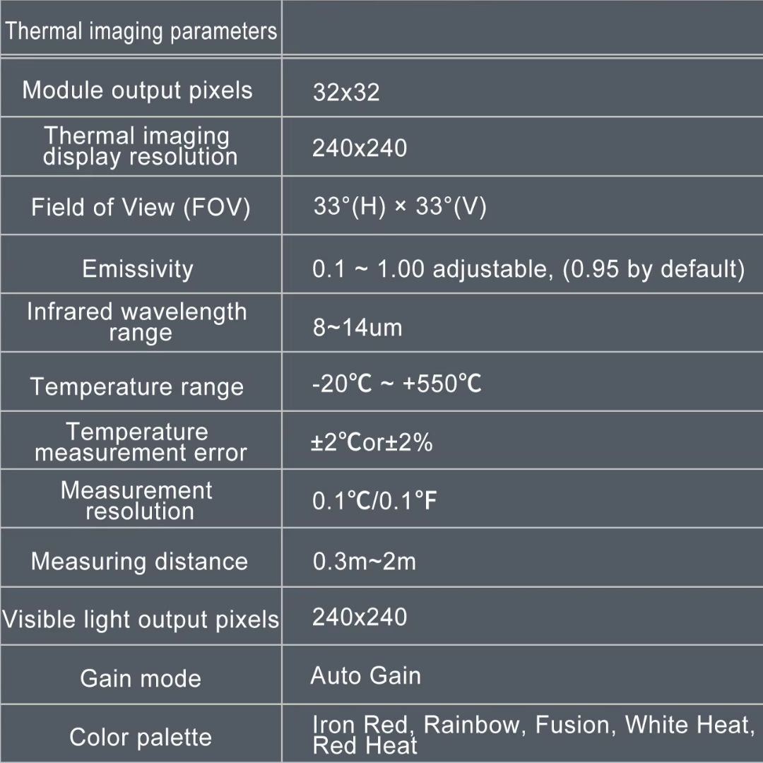 TOOLTOP ET11S PRO Infrared Thermal Camera Multimeter