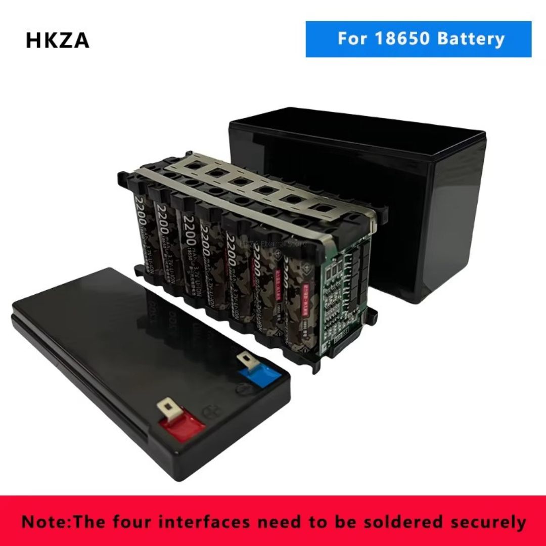 12V 7Ah Battery Case Kit – 3S 25A BMS Included