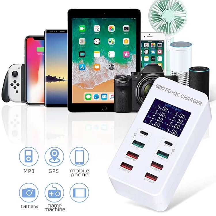 8 - Port 60W Fast Charging Station - CUBE Setup Repair Tools | Tech Cube Store