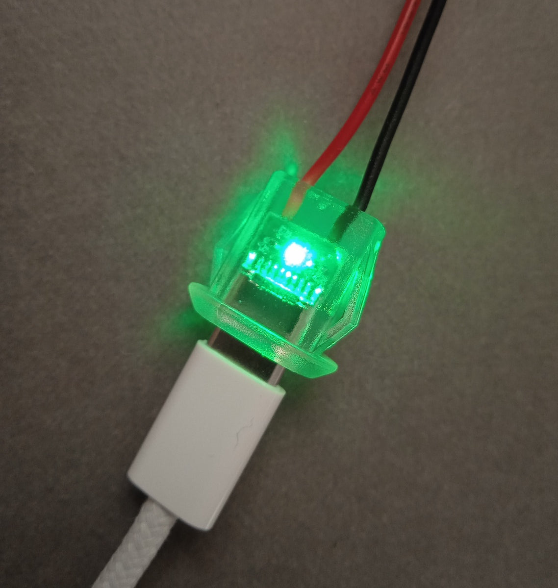 LED USB-C Power Port TYPE-C Female Connector Jack - Water proof