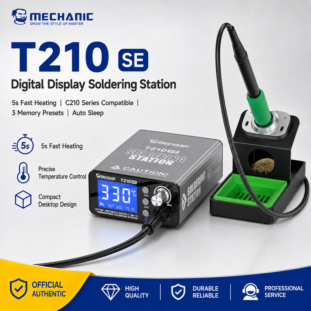 MECHANIC T210 SE 65W Digital Soldering Station C210 Tip