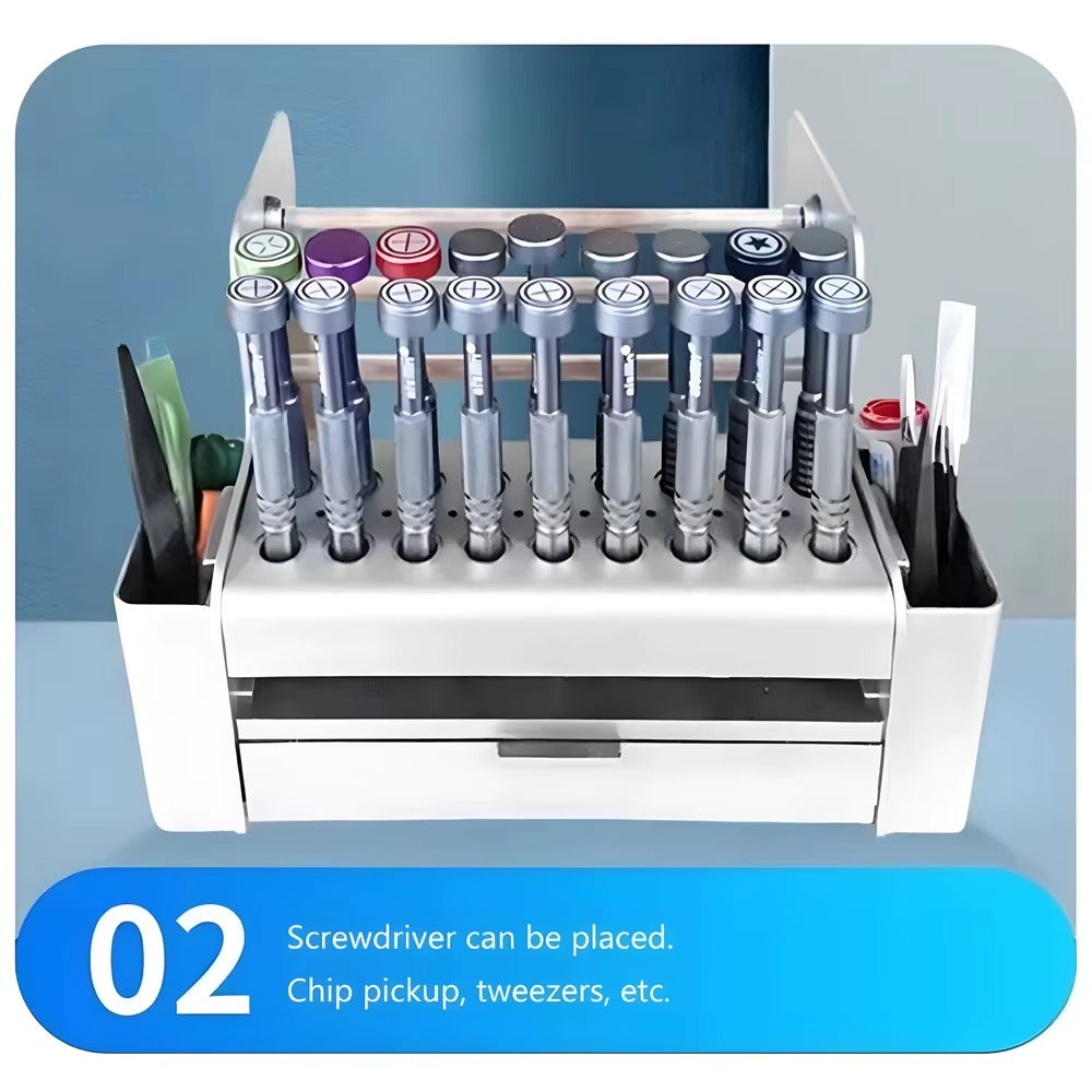 Screwdriver & Solder Wire Organizer Stand