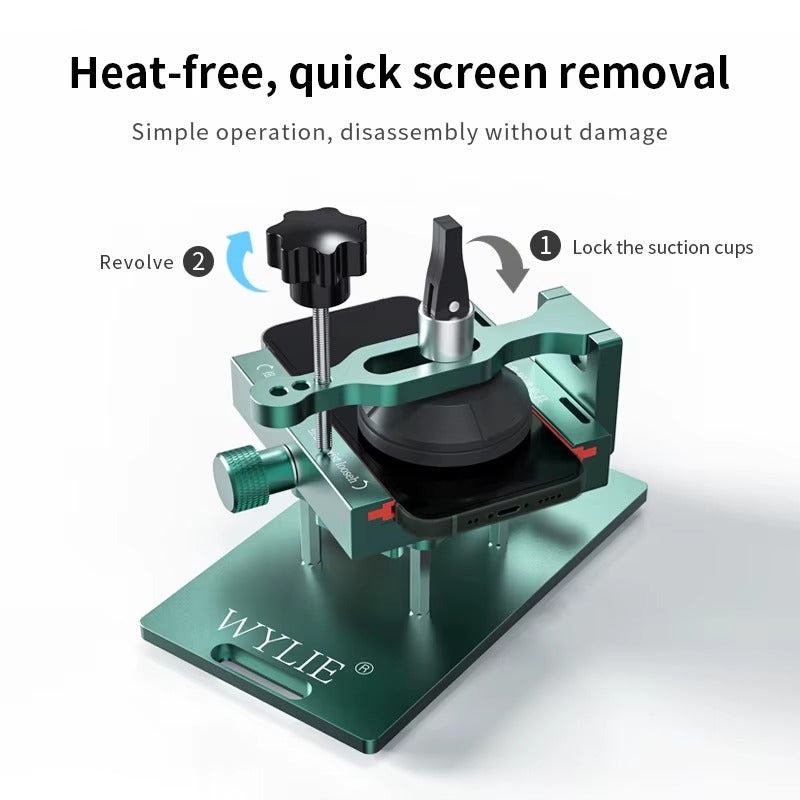 4-in-1 Rotation Fixture – Screen & Back Glass Removal Tool