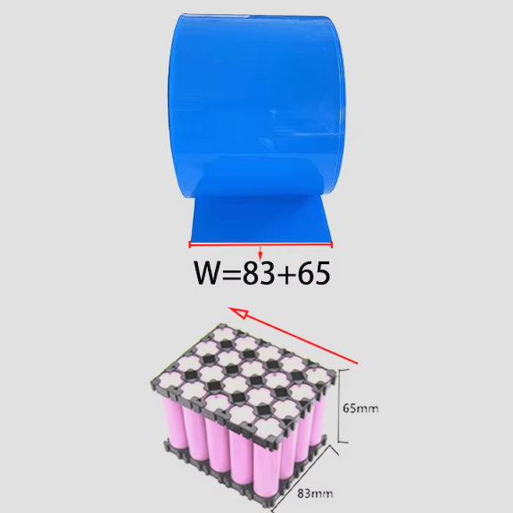 5m 18650 Battery Heat Shrink PVC Wrap Roll (90mm / 150mm / 200mm – 5M)