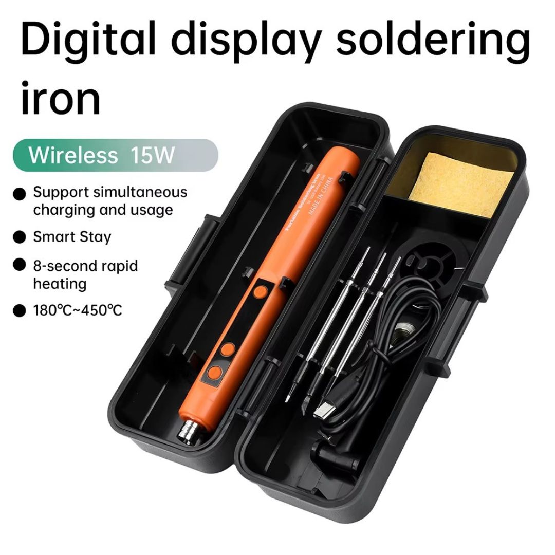 Rechargeable portable soldering iron