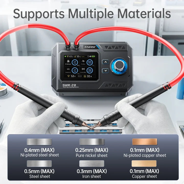 FNIRSI 2-in-1 Portable Battery Spot Welder SWM-20 1200A Dual-Pulse