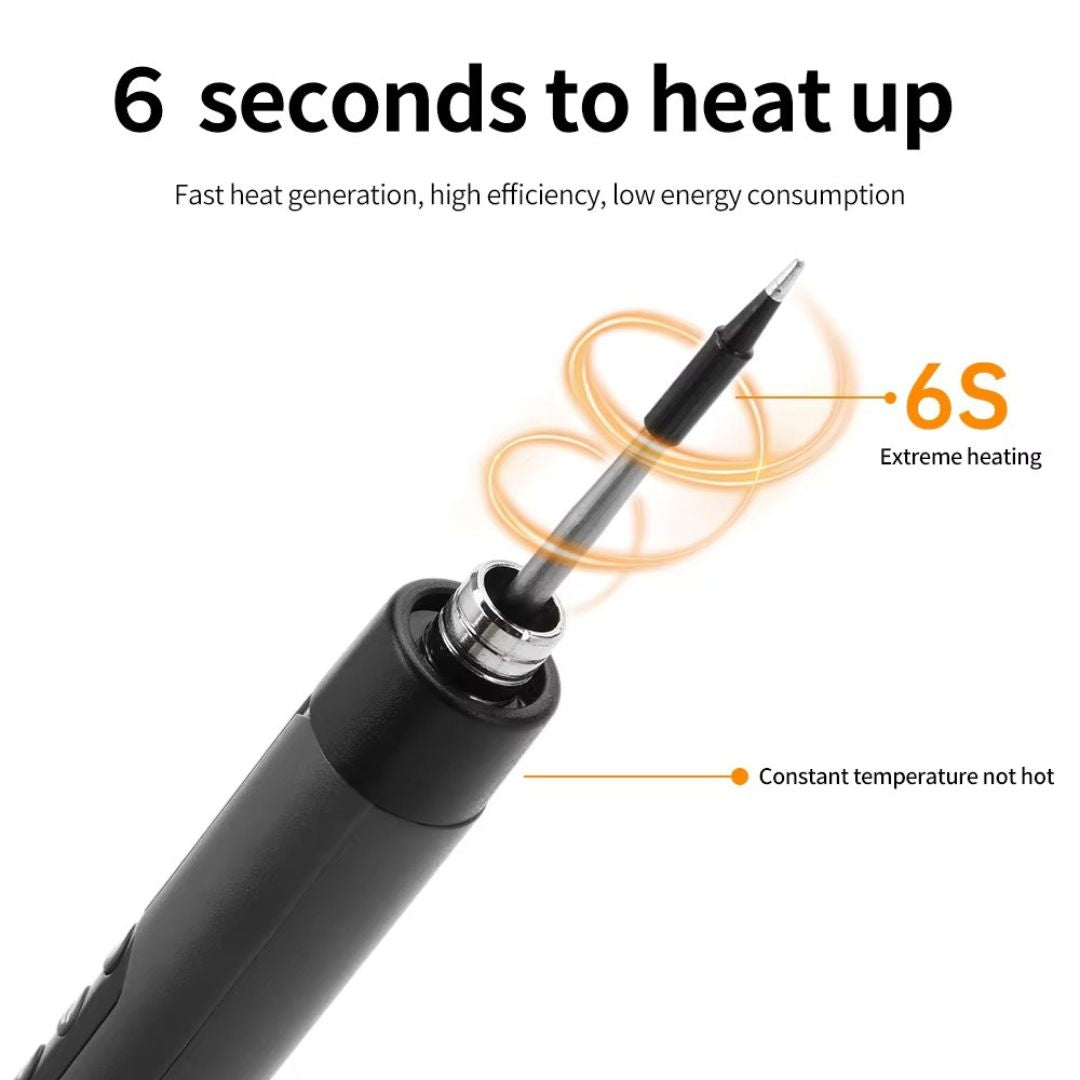 Rechargeable portable soldering iron