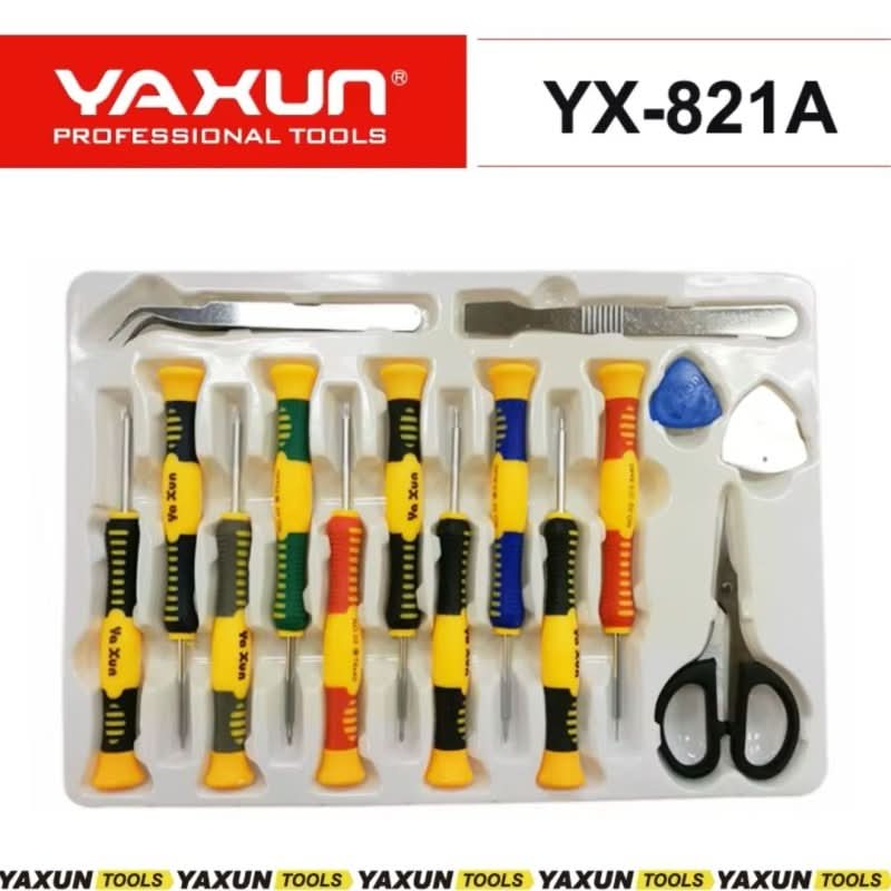 YAXUN YX - 821 12 - in - 1 Screwdriver & Opening Tool Set - CUBE Setup Repair Tools | Tech Cube Store