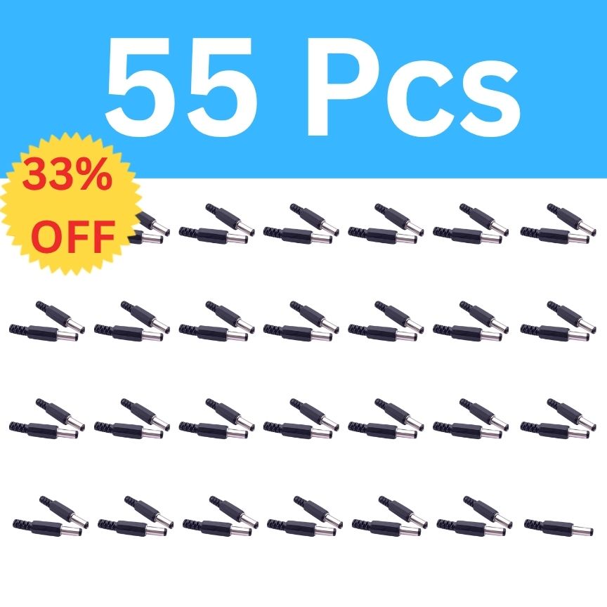 Male Jack DC Power Plug 10PCS / 30PCS /55PCS