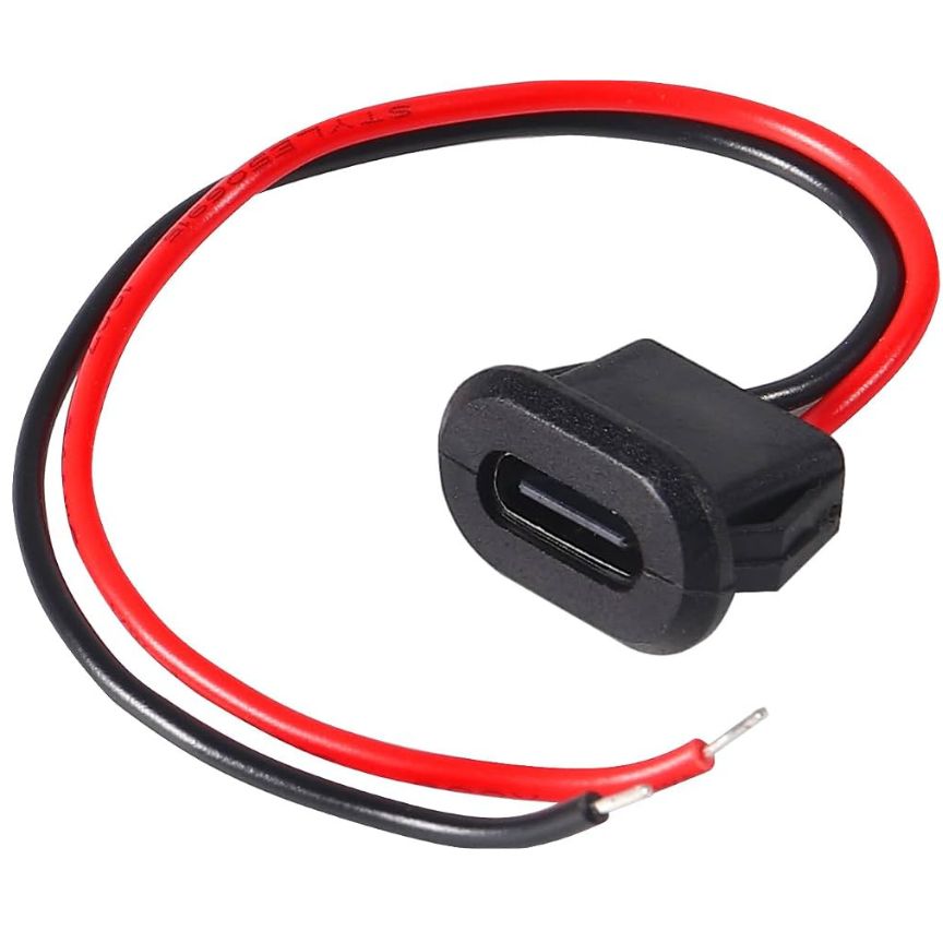 Type-C Female cable (Black)