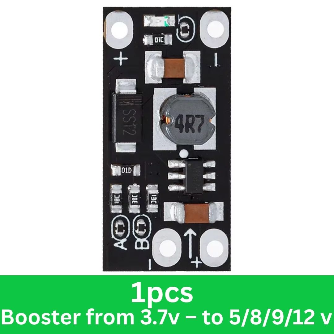 DC Booster from 3.7 battery to 5v/8v/9v/12v