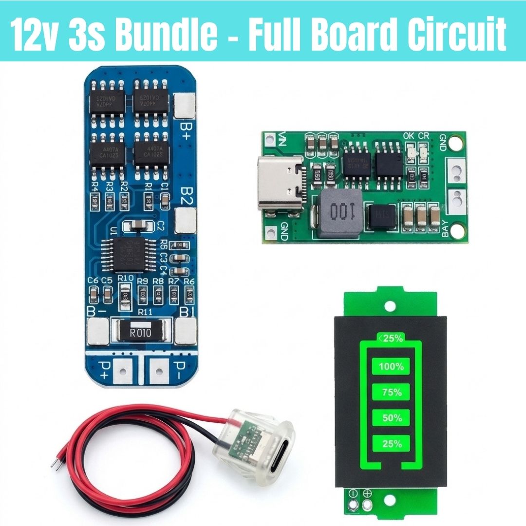 3S Bundle - All boards to Make 12v battery charged with Type C