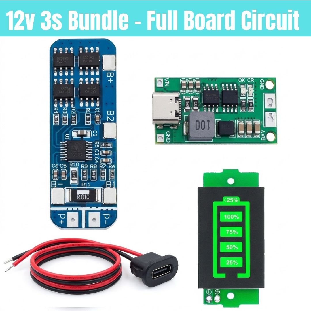 3S Bundle - All boards to Make 12v battery charged with Type C