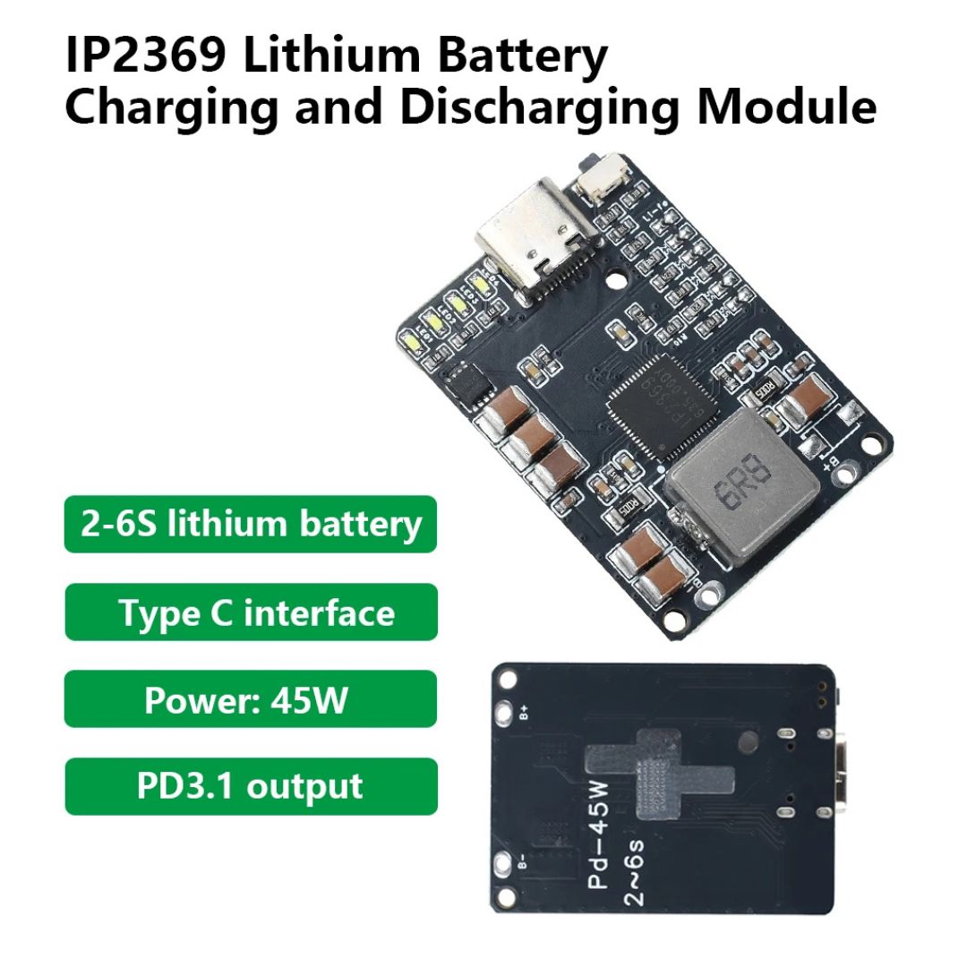 IP2369 45W 2S-6S Lithium Charging Board High-Efficiency Stable for Li-ion/LiFePO4