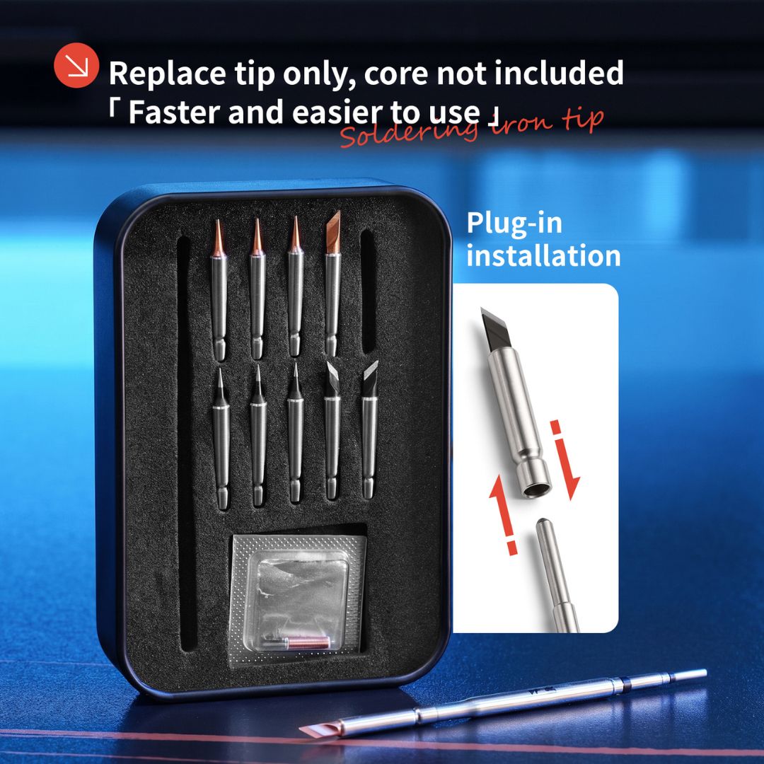 YAXUN 10PCS C210 Soldering Iron Tip (4 K , 6 I)