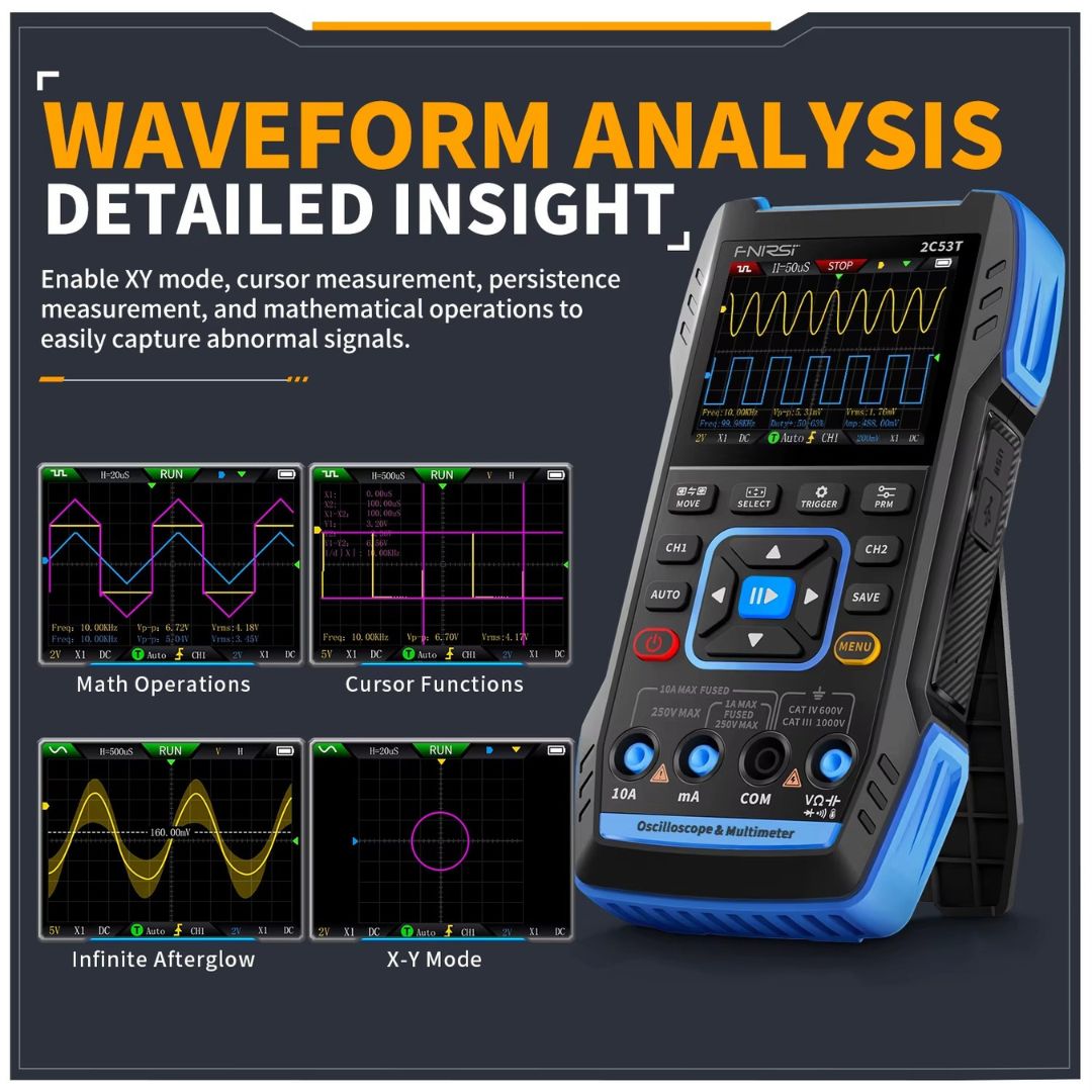 FNIRSI 2C53T 3 in 1 Digital Oscilloscope Multimeter