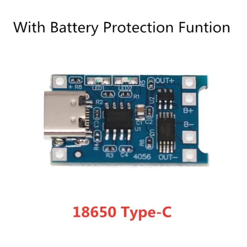 TP4056 Type-C USB 5V 1A Lithium Battery Charging Module