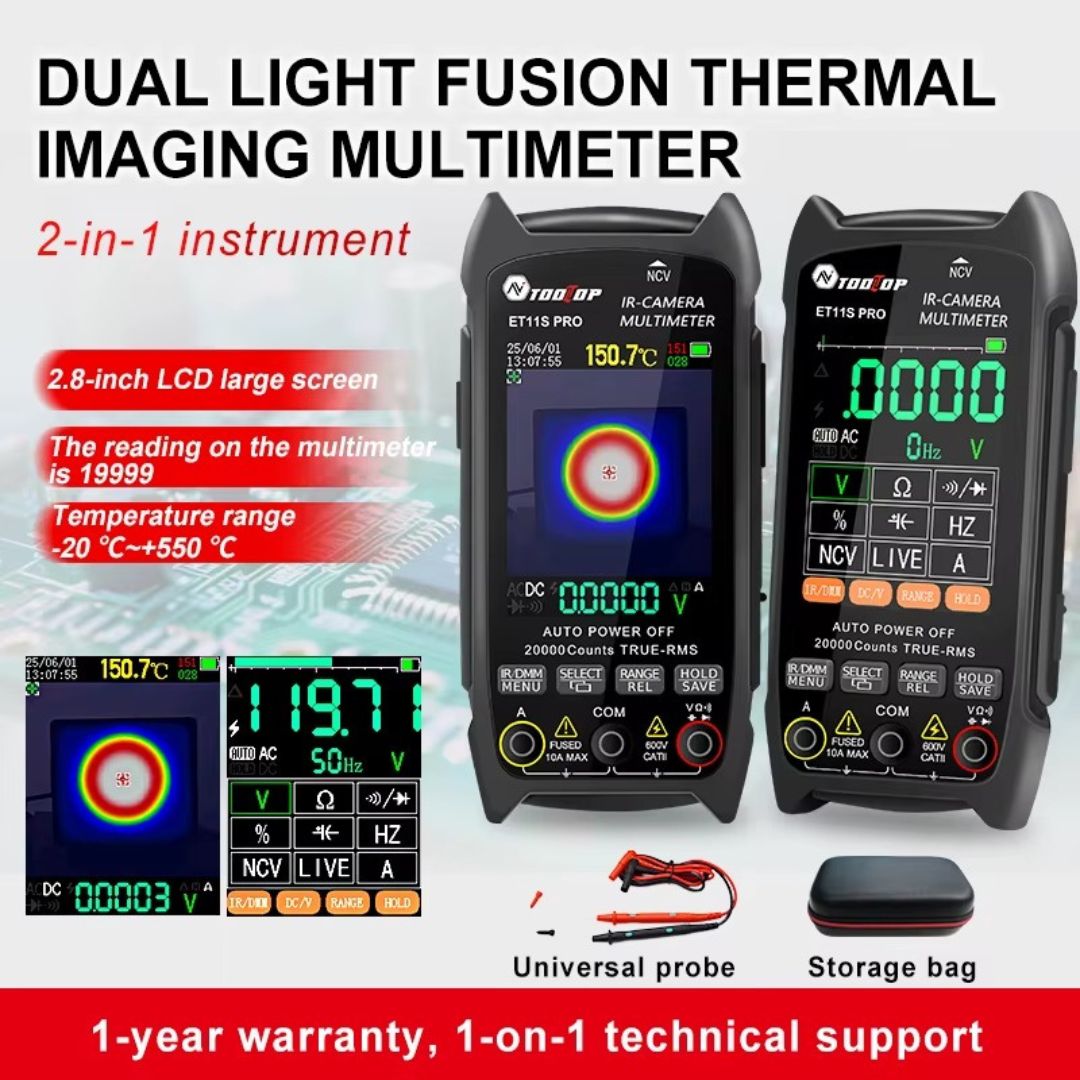 TOOLTOP ET11S PRO Infrared Thermal Camera Multimeter