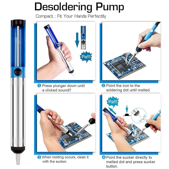 Electric Soldering Iron Kit with Adjustable Temperature