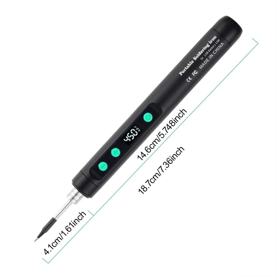 Rechargeable portable soldering iron