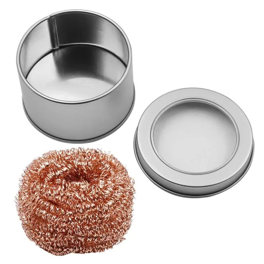 Soldering iron tip cleaner