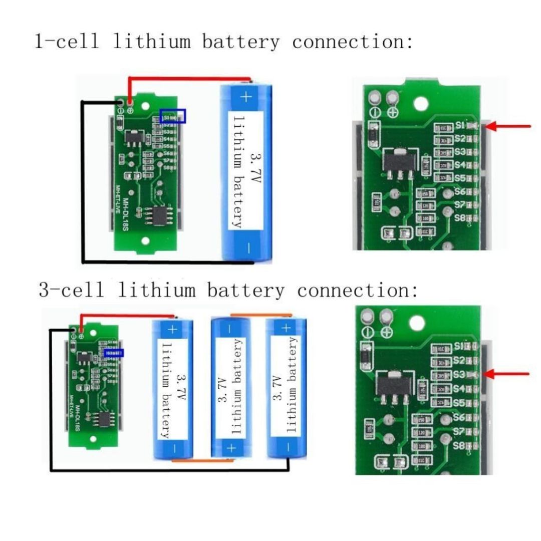 1s 3.7V battery - Full boards circuit