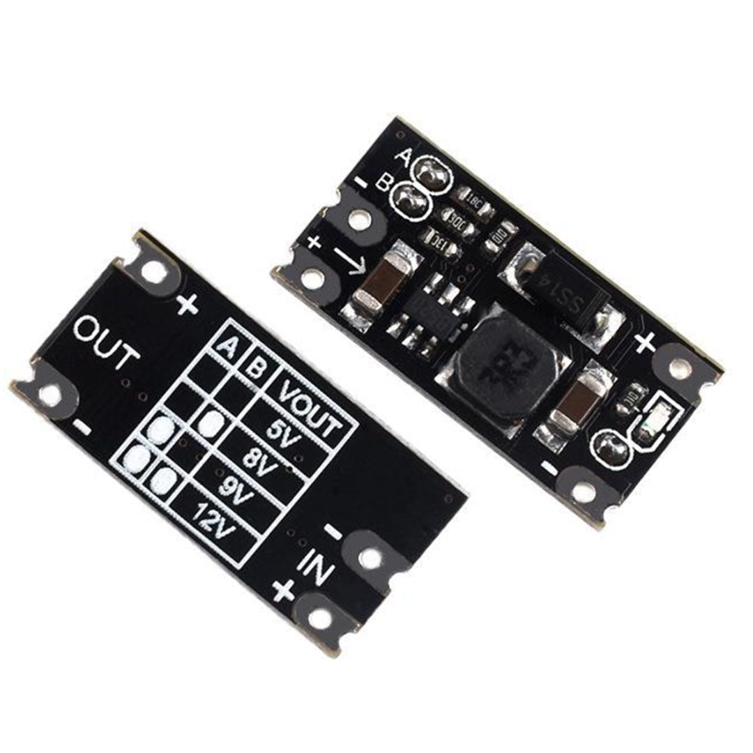 DC Booster from 3.7 battery to 5v/8v/9v/12v