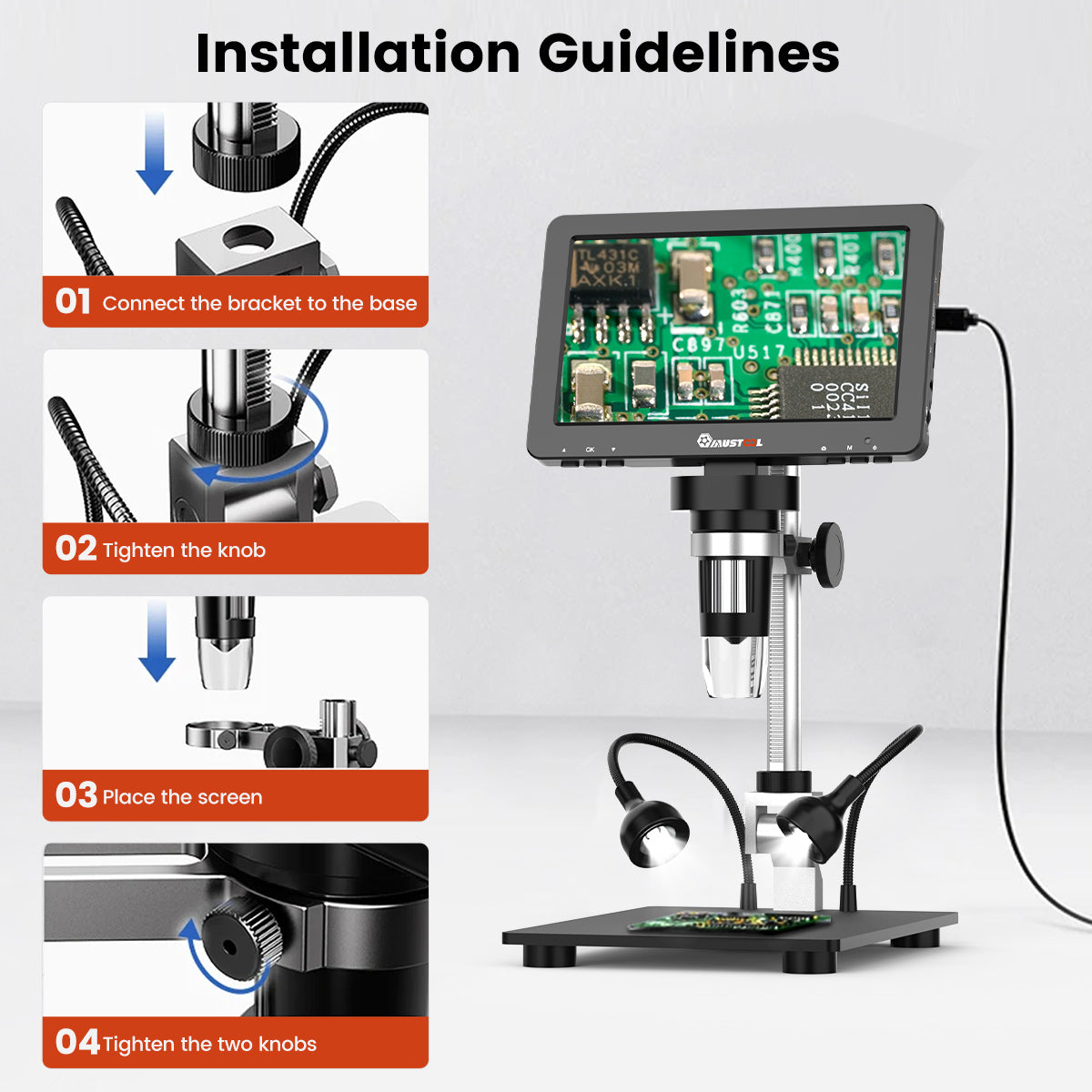 DM9 7" Screen Digital Microscope