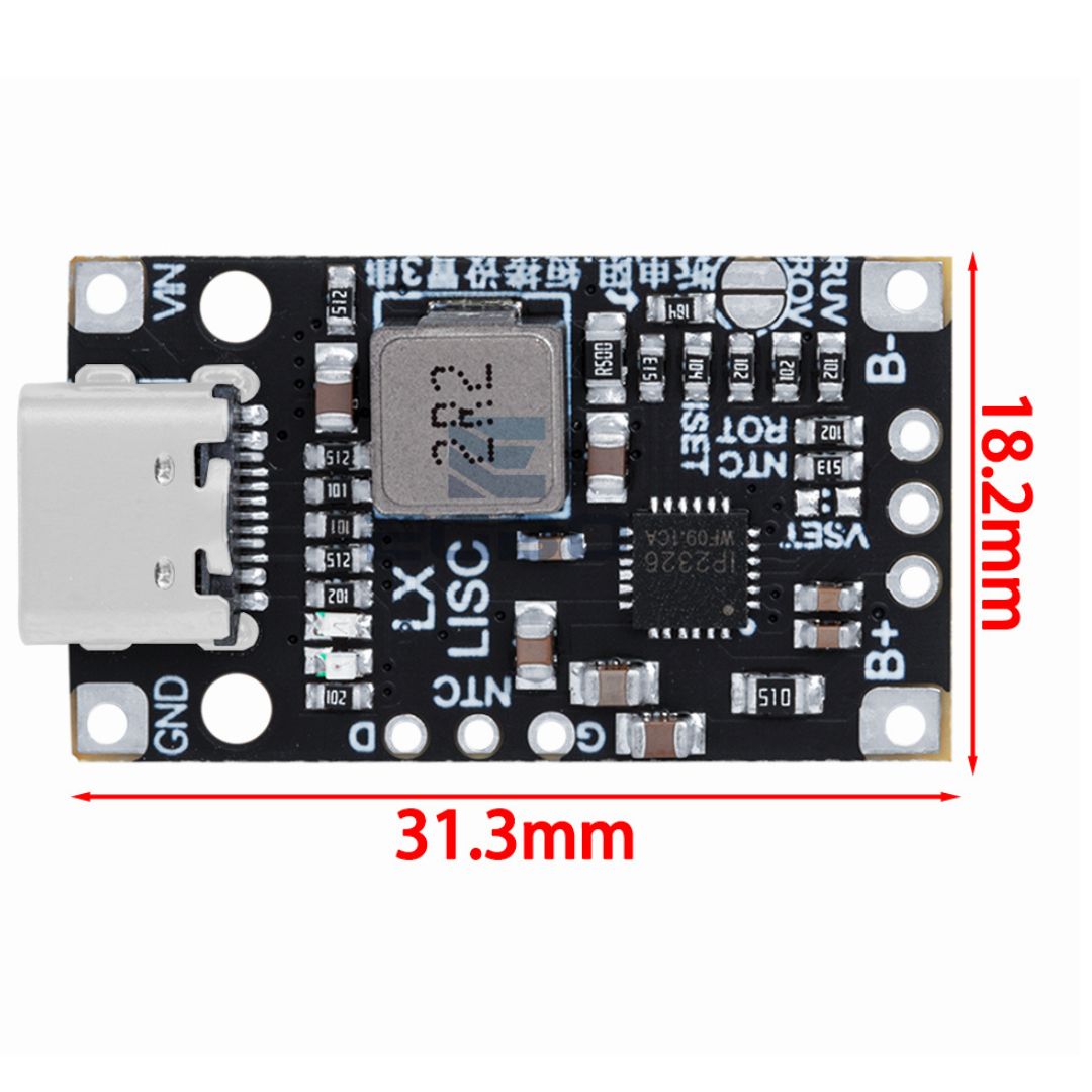 Type-C 2s -3s battery charge and BMS