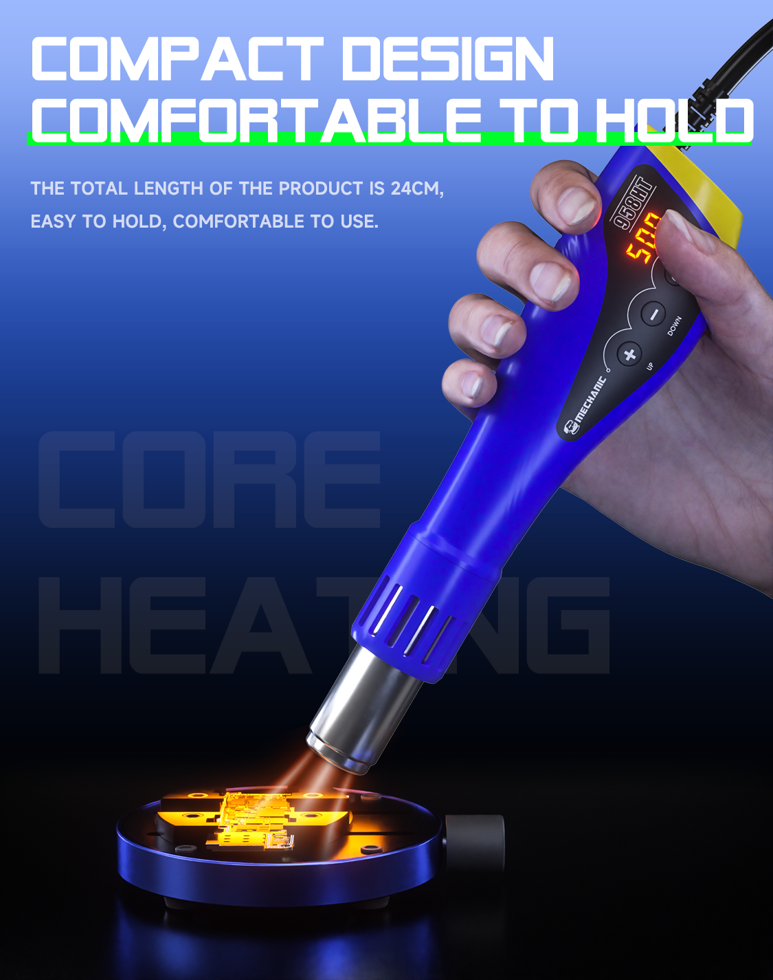 Mechanic Portable Digital Heat Gun 958HT