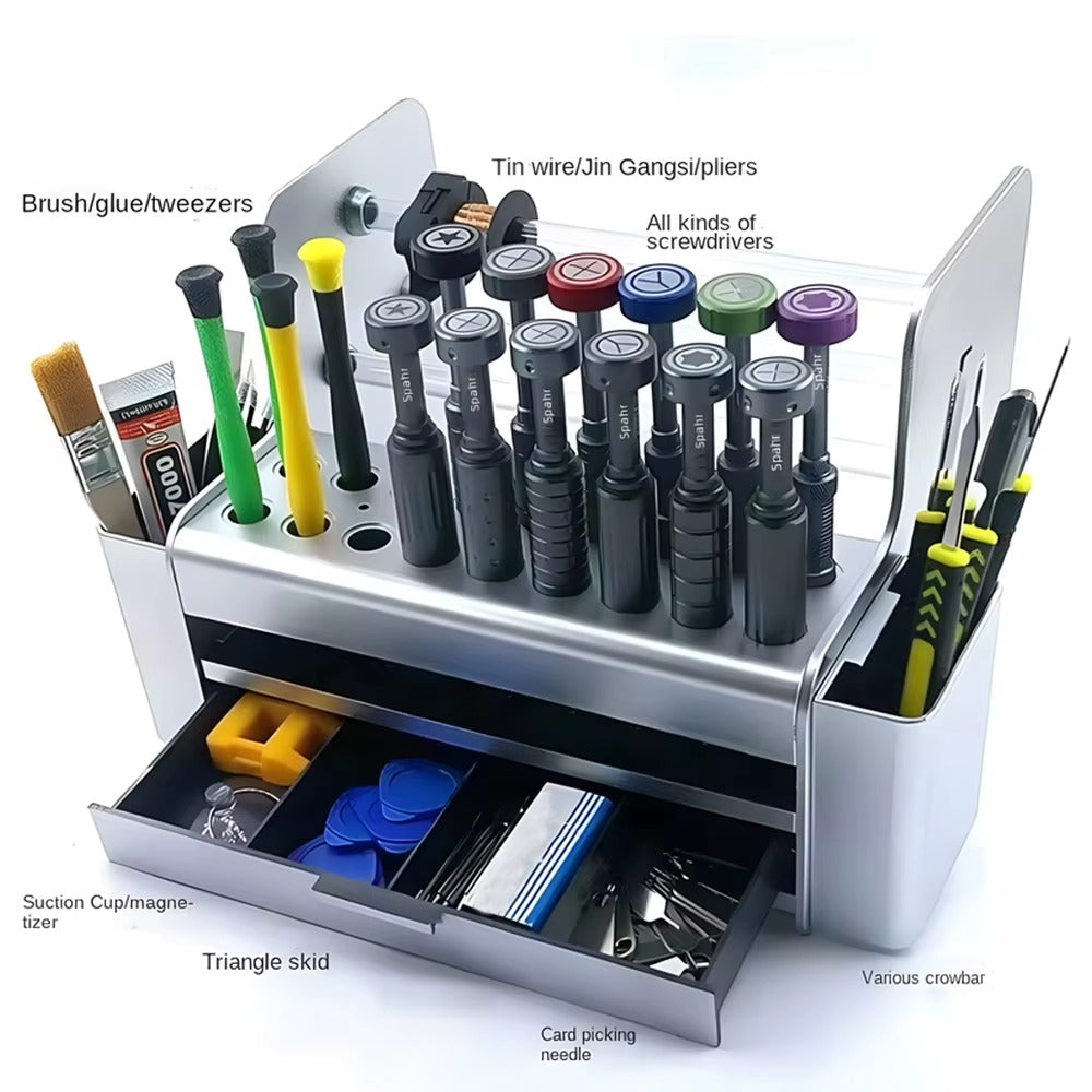 Screwdriver & Solder Wire Organizer Stand