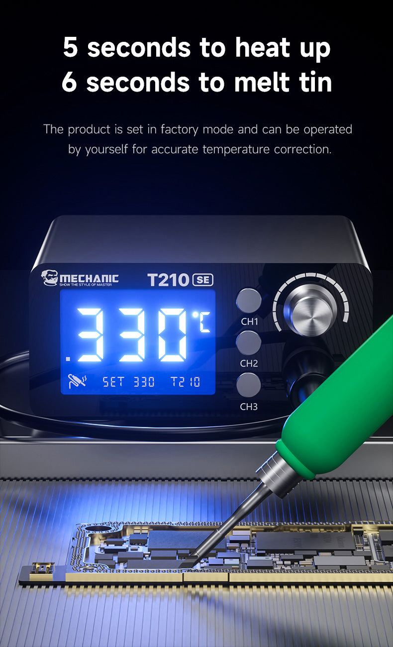 MECHANIC T210 SE 65W Digital Soldering Station C210 Tip