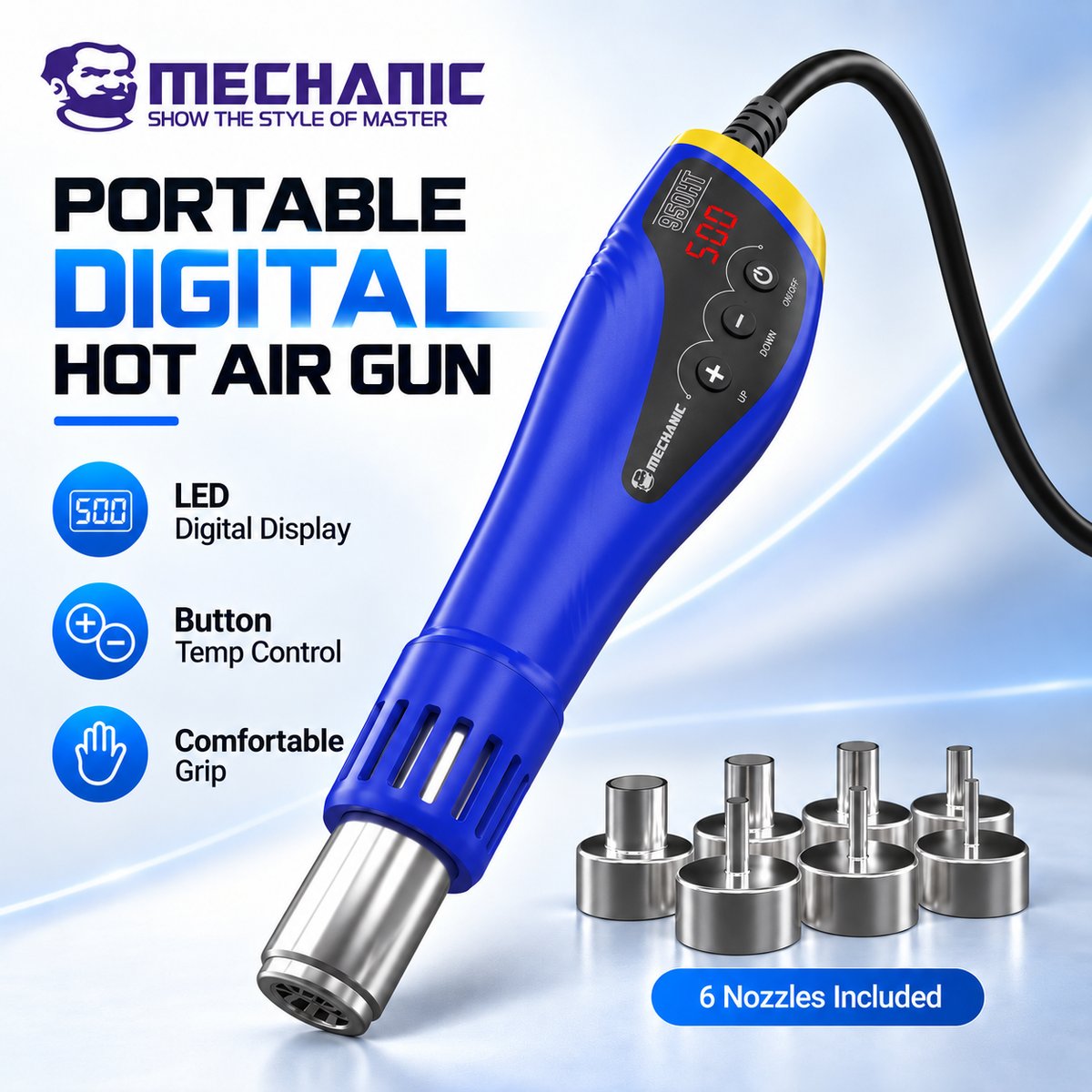 Mechanic Portable Digital Heat Gun 958HT
