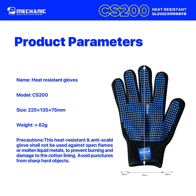 Mechanic CS200 Heat Resistant Anti Scald Gloves
