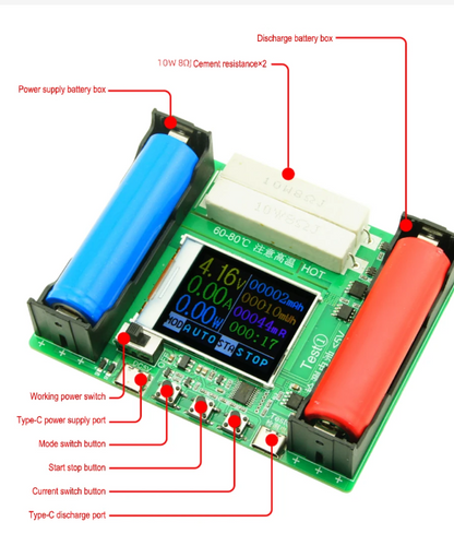 18650 battery charger and tester