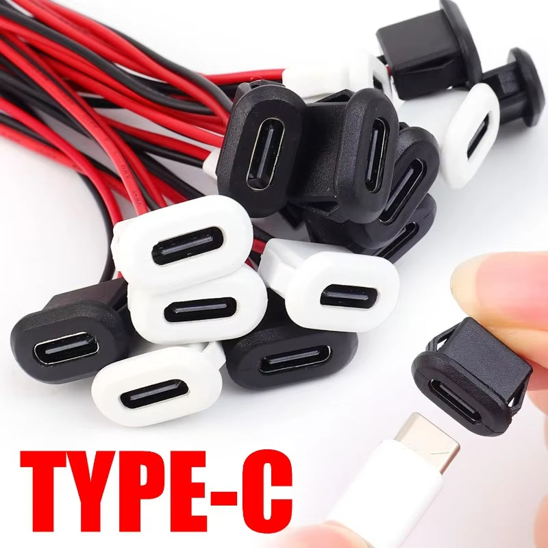 Type-C Female cable (Black)