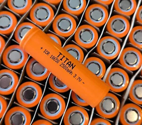 Titan 18650 2500mah 3.7v lithium battery 2026