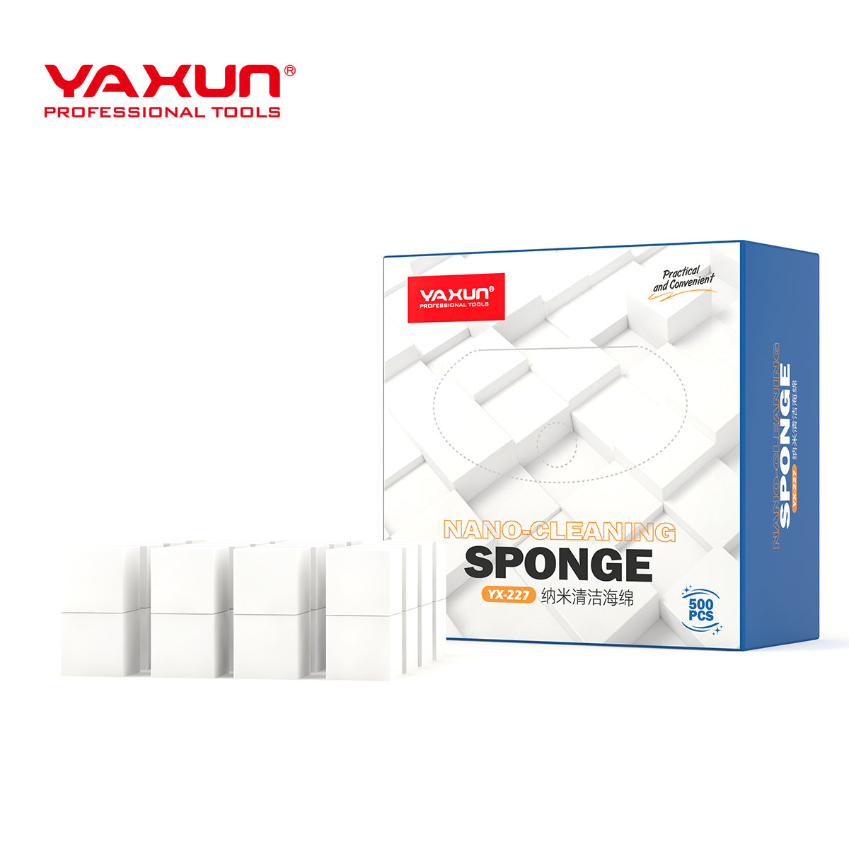 500pcs  Nano Cleaning Sponge Box YAXUN