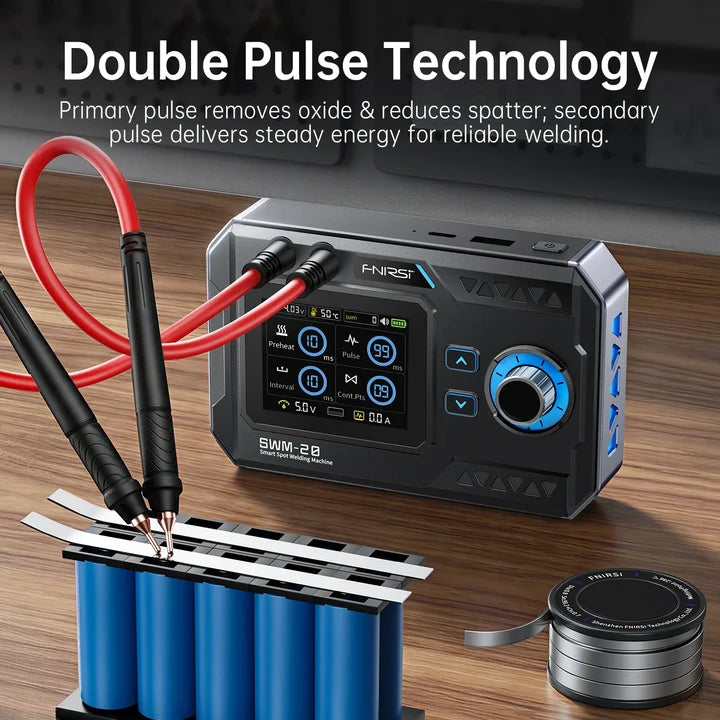 FNIRSI 2-in-1 Portable Battery Spot Welder SWM-20 1200A Dual-Pulse