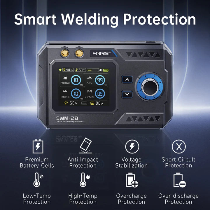 FNIRSI 2-in-1 Portable Battery Spot Welder SWM-20 1200A Dual-Pulse