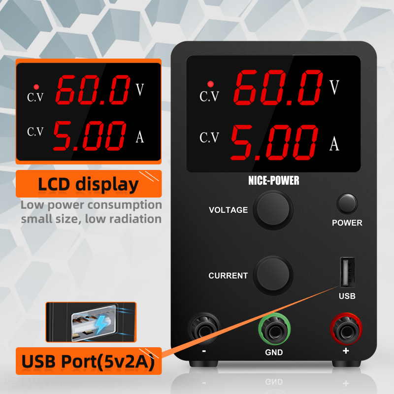 Power supply 60V 5A - CUBE Setup Repair Tools | Tech Cube Store