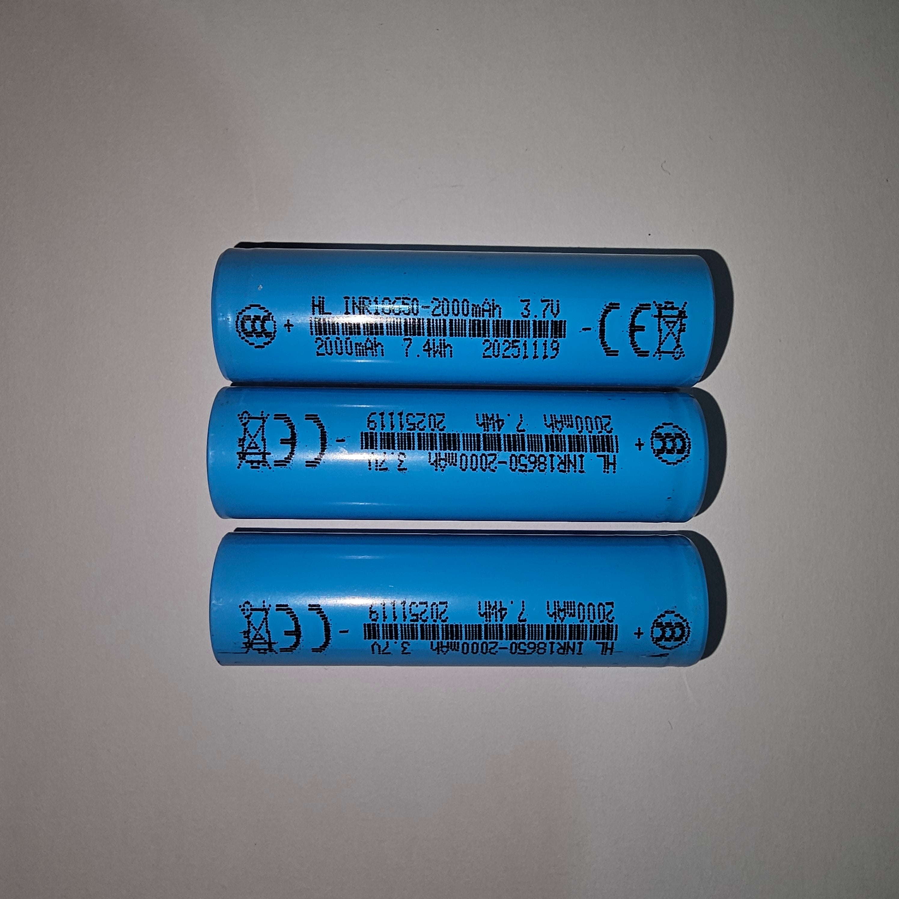 2000 mah 3.7v 18650 Lithium battery